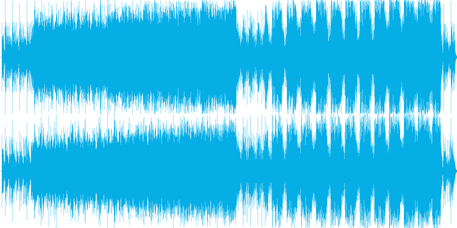 緊張感のある重低音が特徴のサウンドの再生済みの波形