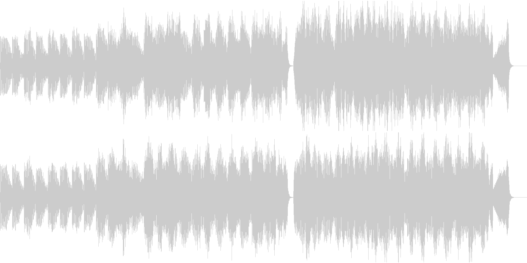 感動的なストリングス曲の未再生の波形