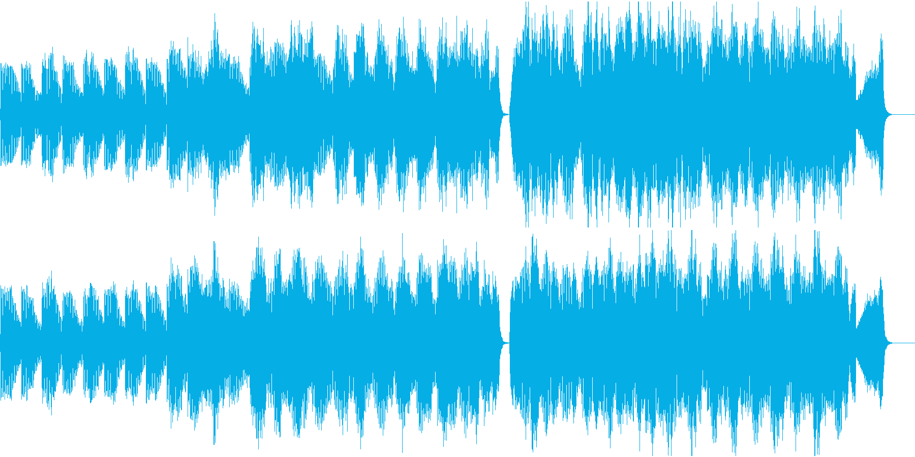 感動的なストリングス曲の再生済みの波形