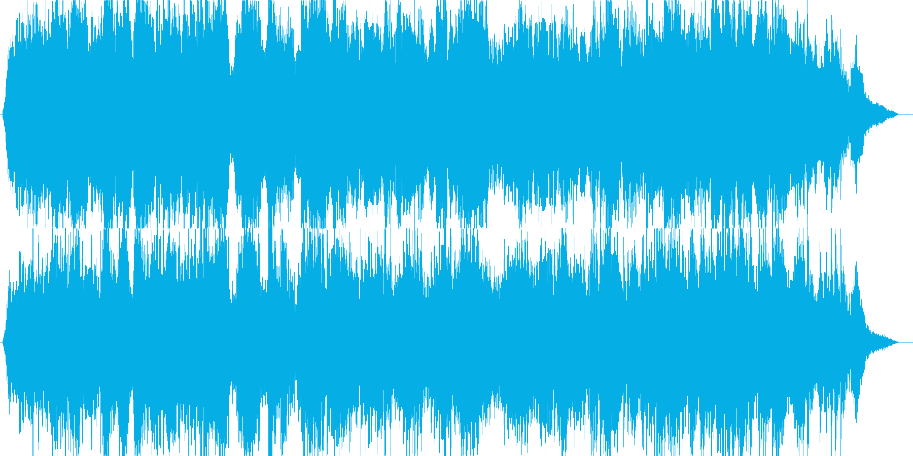 海で泳ぐ魚をイメージした幻想的なピアノ曲の再生済みの波形