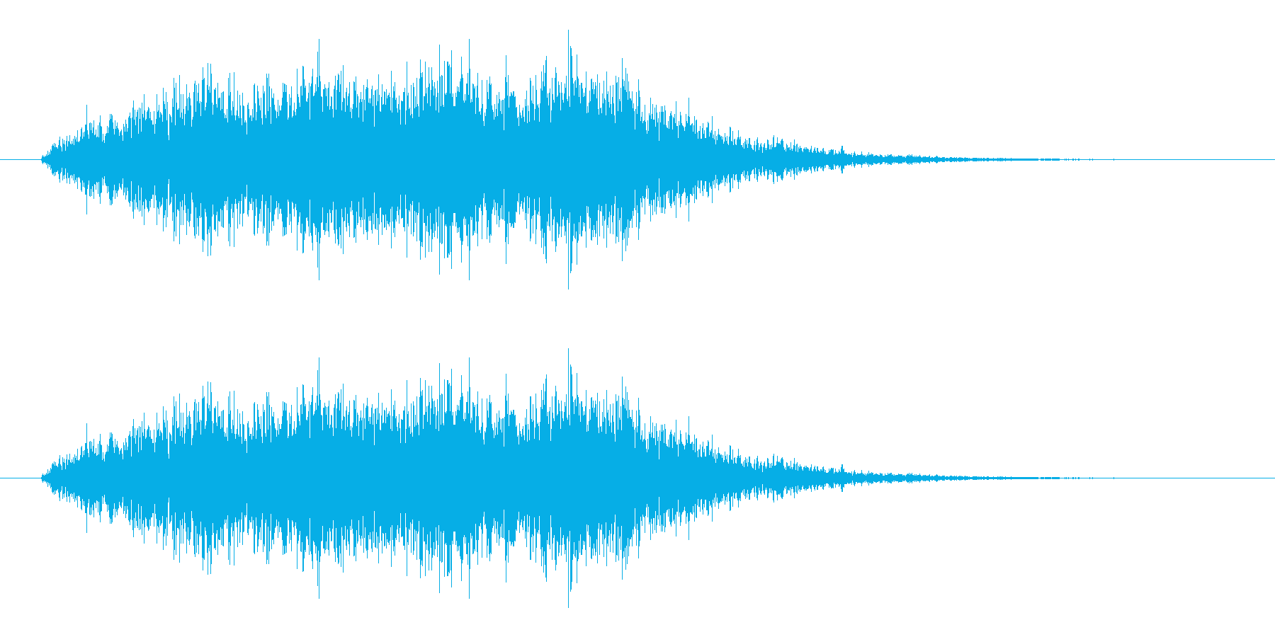 ホラーな高音コーラス効果音 ブオー あーの再生済みの波形