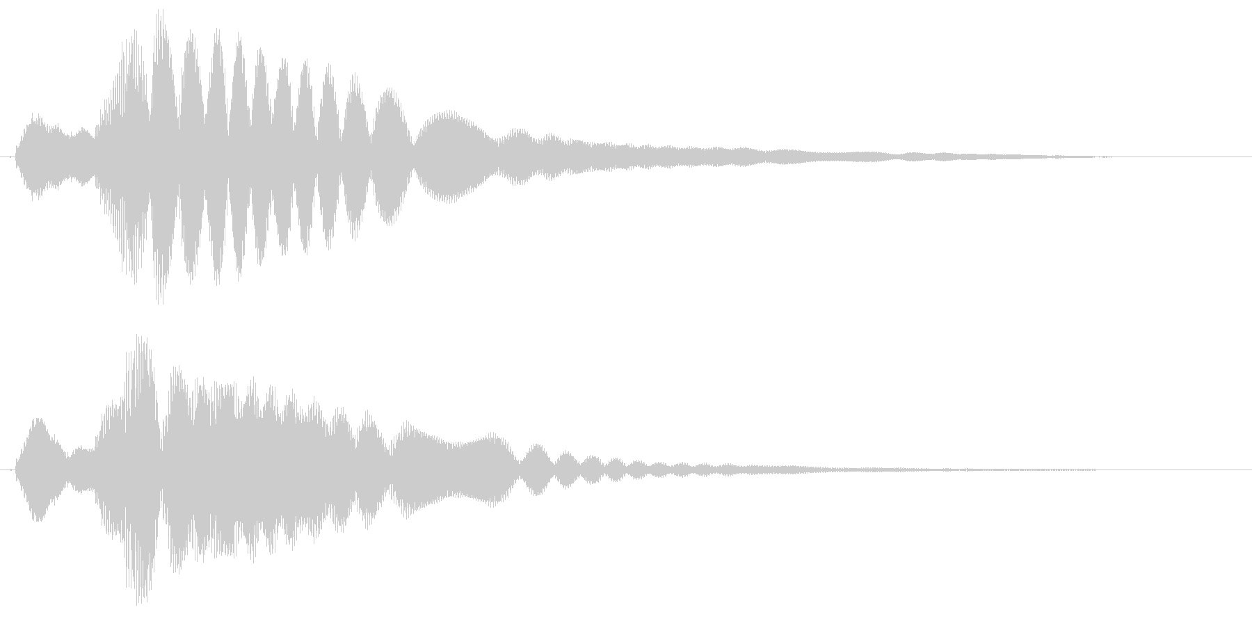 キラーン(勝利を意味するドヤ顔音)の未再生の波形