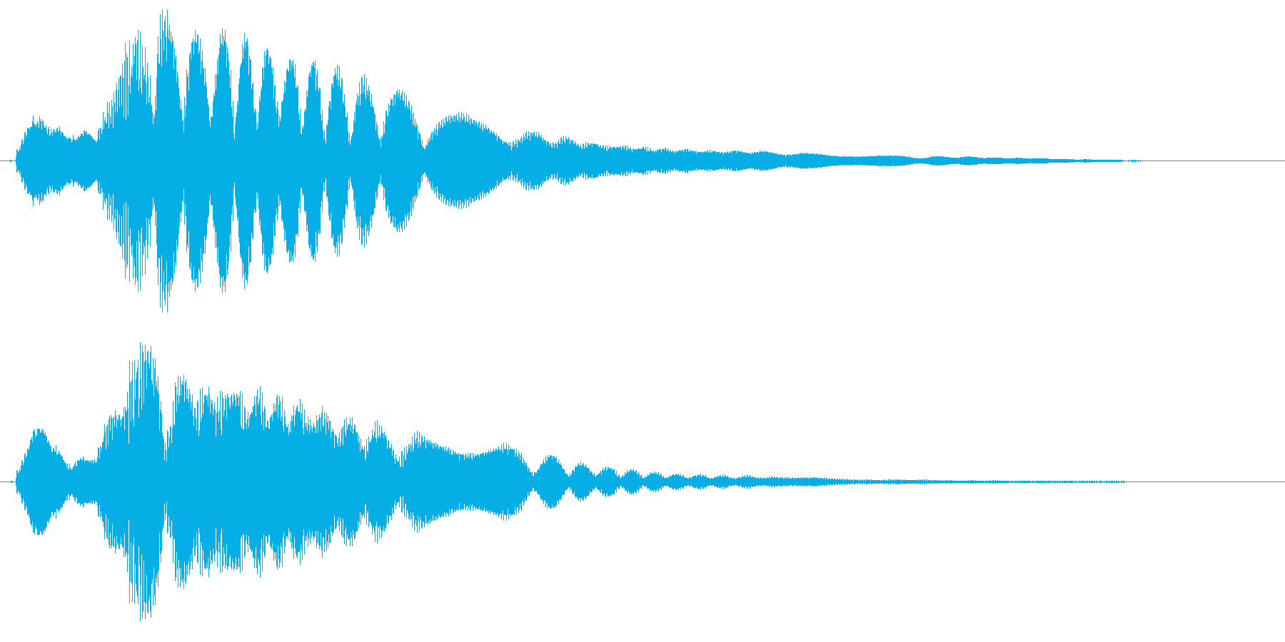 キラーン(勝利を意味するドヤ顔音)の再生済みの波形