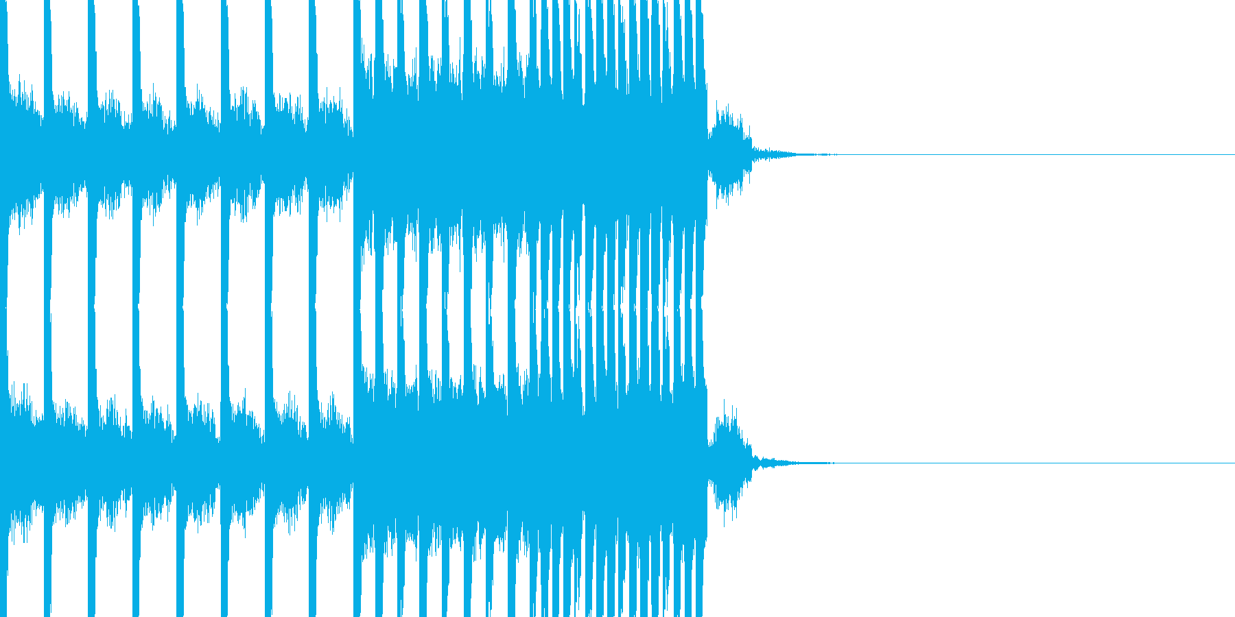 BPM128EDMビルドアップです。の再生済みの波形