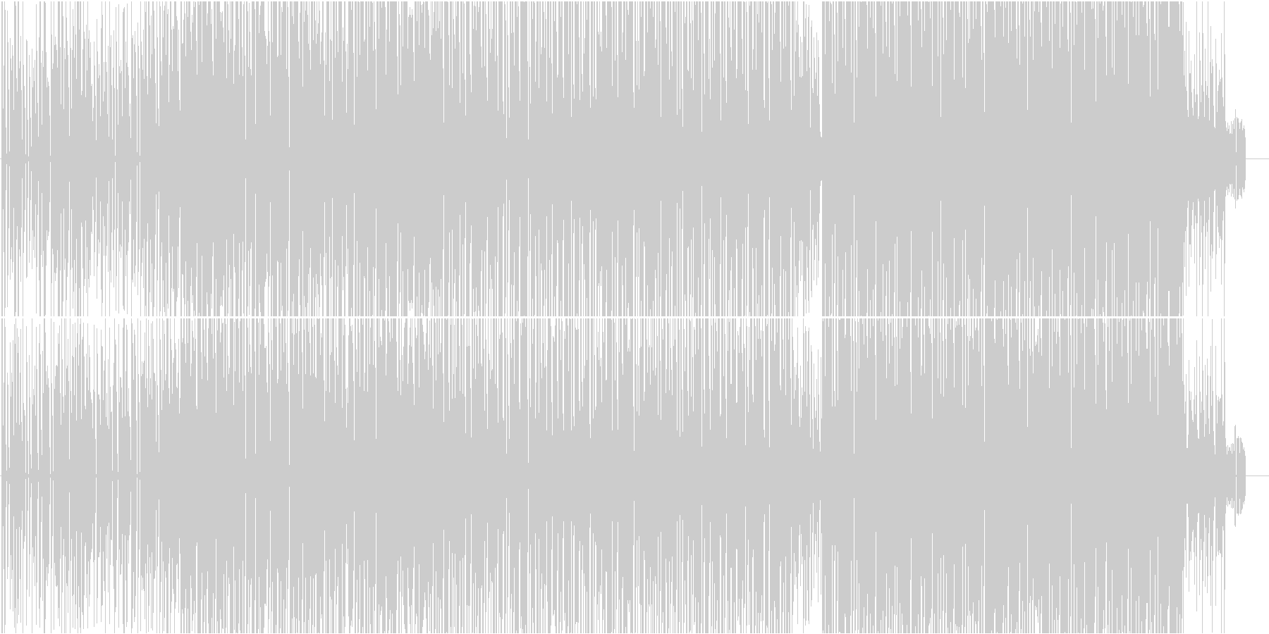 おしゃれでテンポ感のある電子音楽の未再生の波形