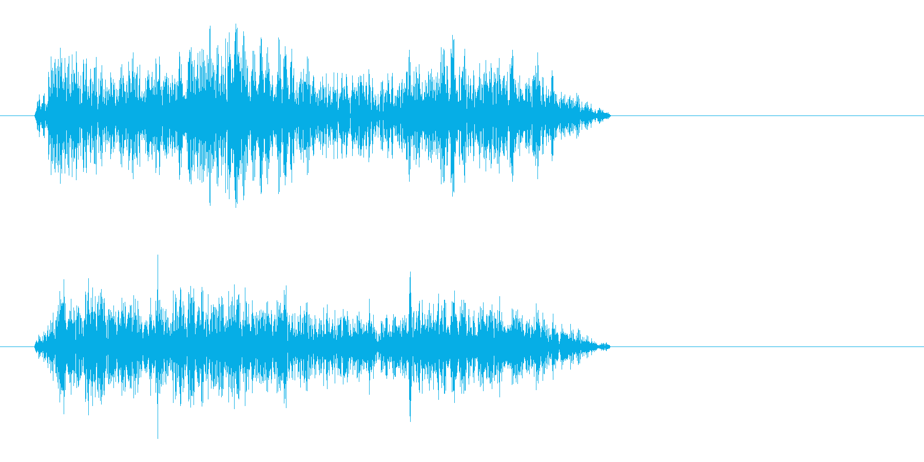 シャー(短めの高い音)の再生済みの波形