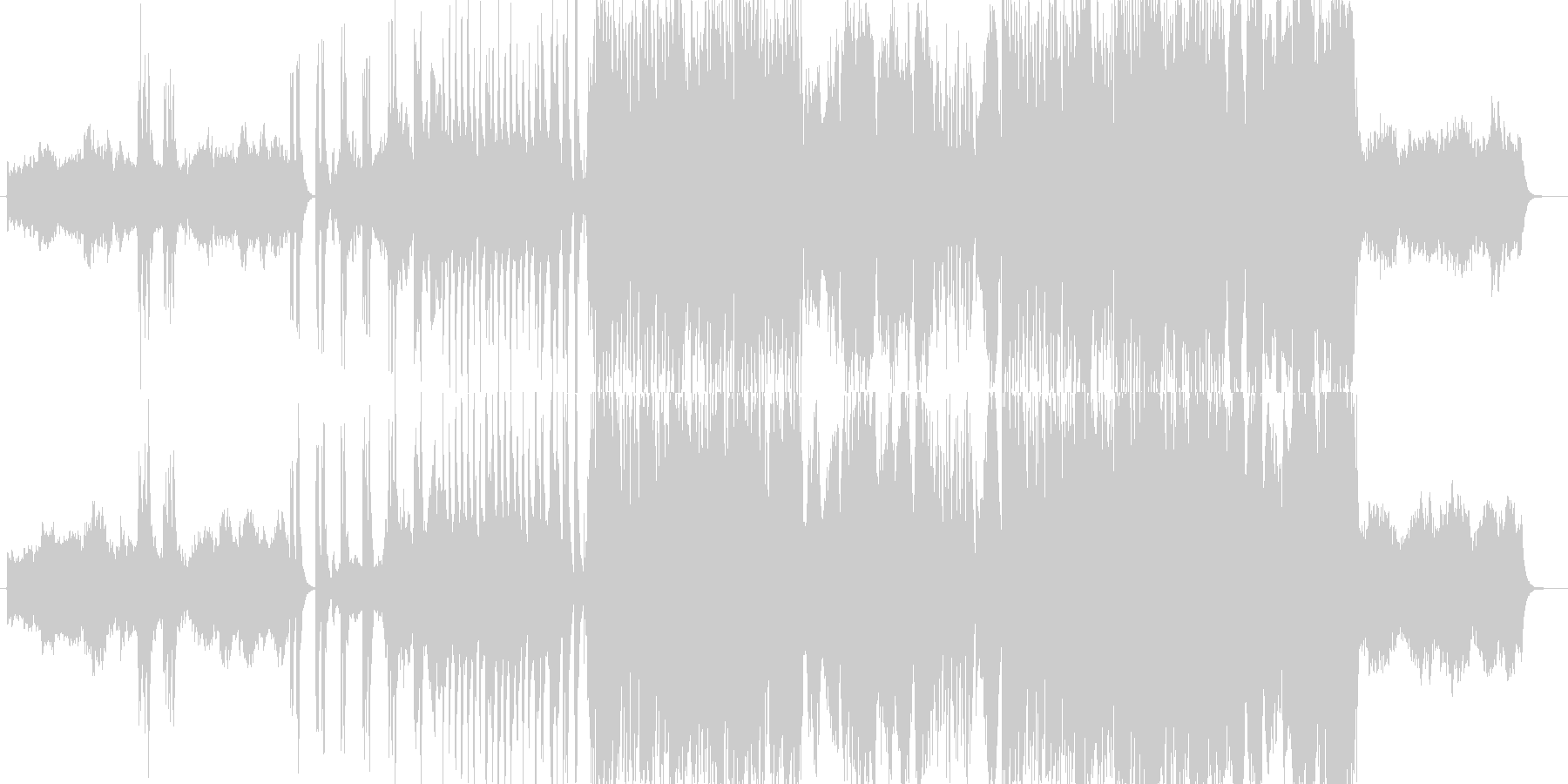 暗さの中にも勇壮さがあるストリングス曲の未再生の波形