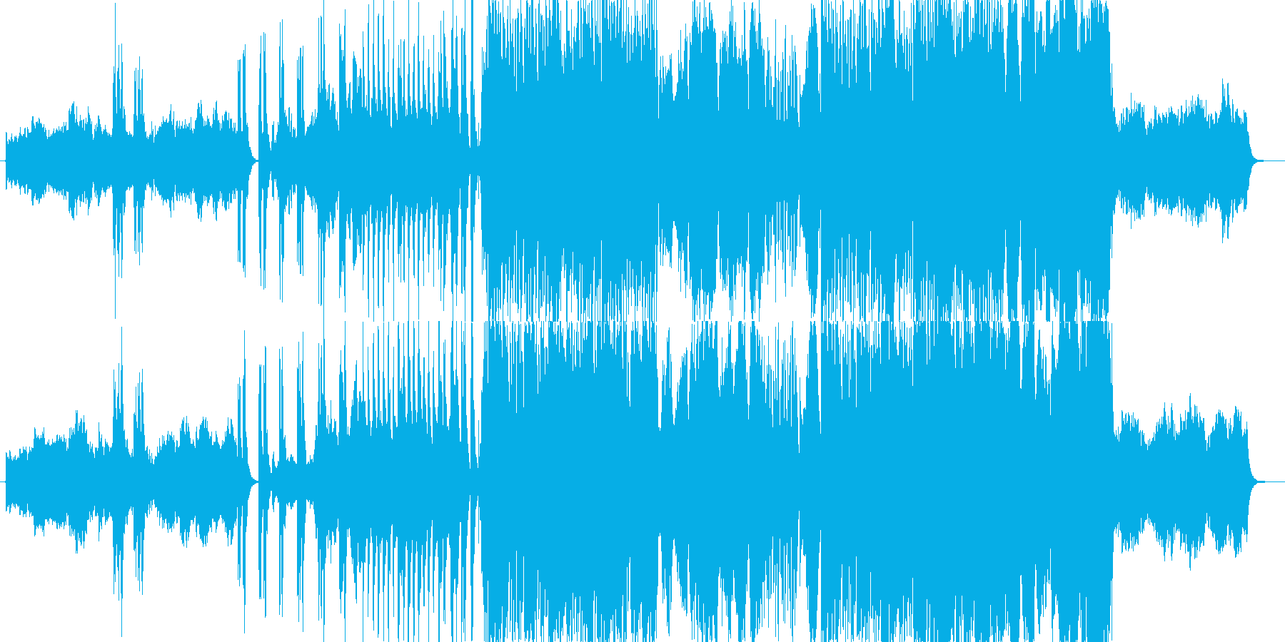 暗さの中にも勇壮さがあるストリングス曲の再生済みの波形