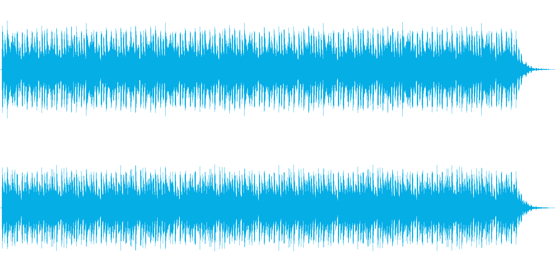 ショートBGM:テクノポップ02の再生済みの波形