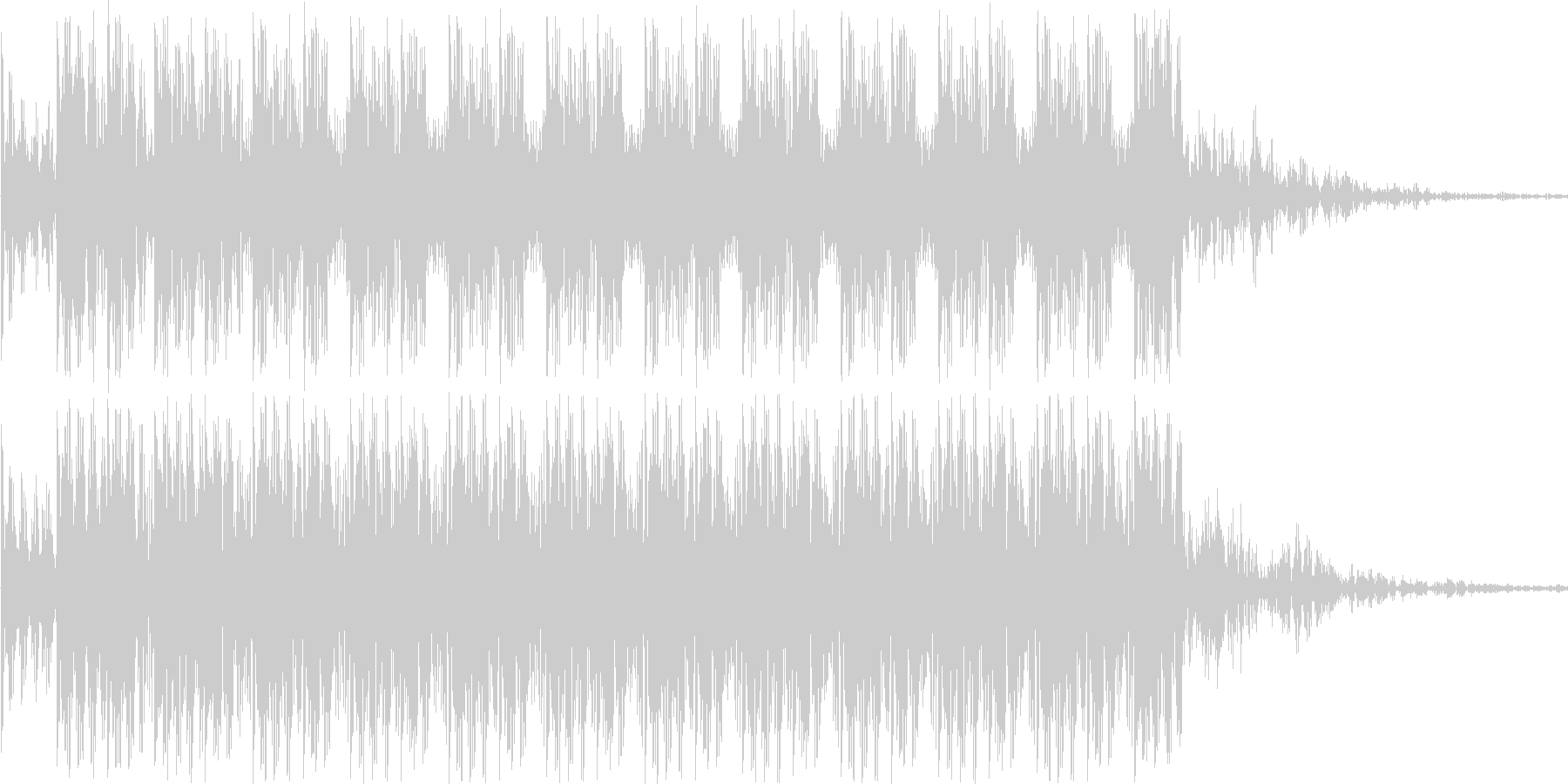 ダダダダというショット音の未再生の波形