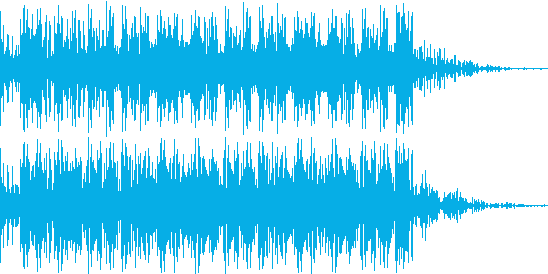 ダダダダというショット音の再生済みの波形