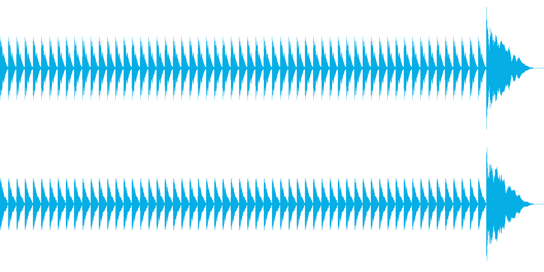 1分カウント1 (シンキングタイム用)の再生済みの波形