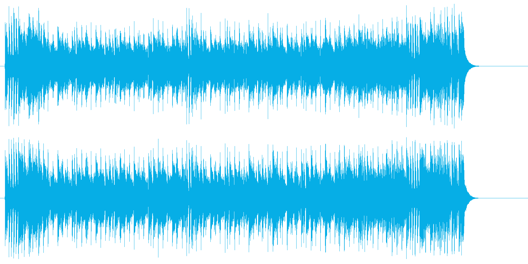 お知らせタイムに都会的なセンスが光る曲の再生済みの波形