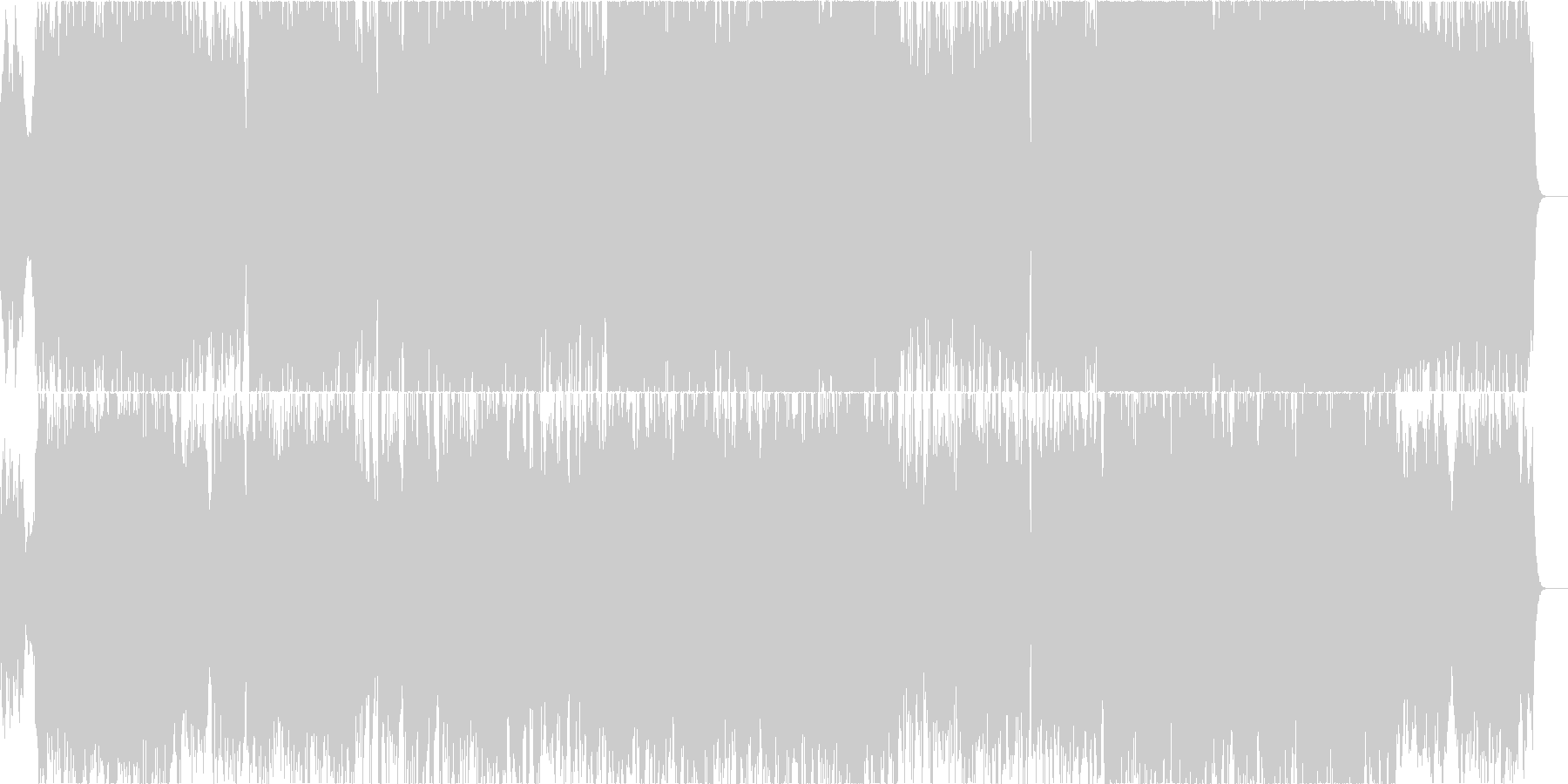 壮大さをイメージした二胡曲の未再生の波形