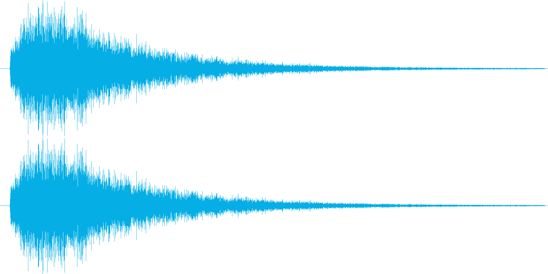 ワーン(電子音)の再生済みの波形