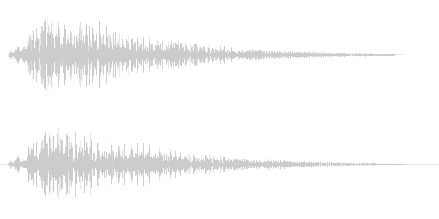 ビュ↑〜ン(飛ぶ音)の未再生の波形