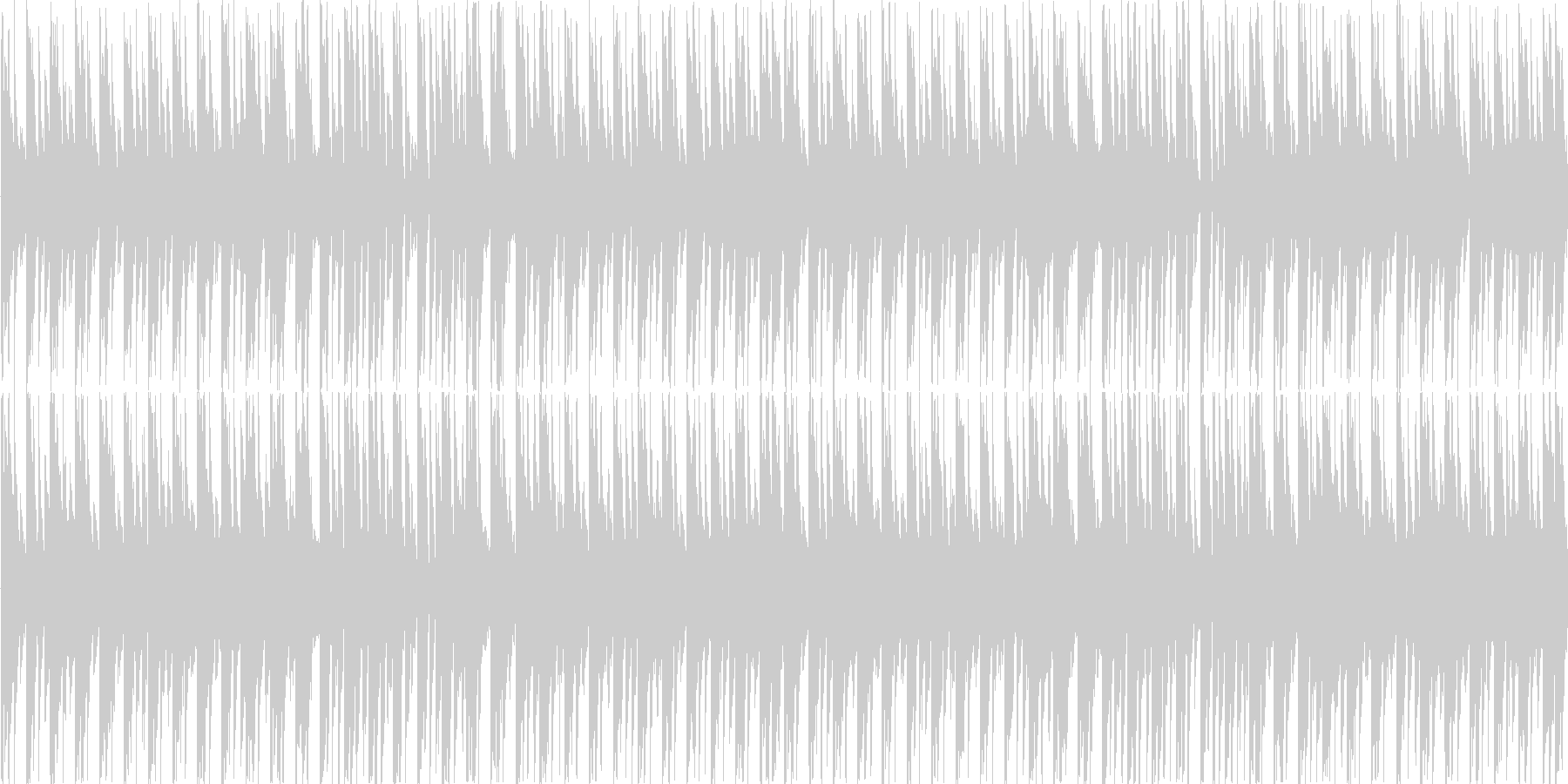 電子的な音で繰り返される楽曲です。の未再生の波形