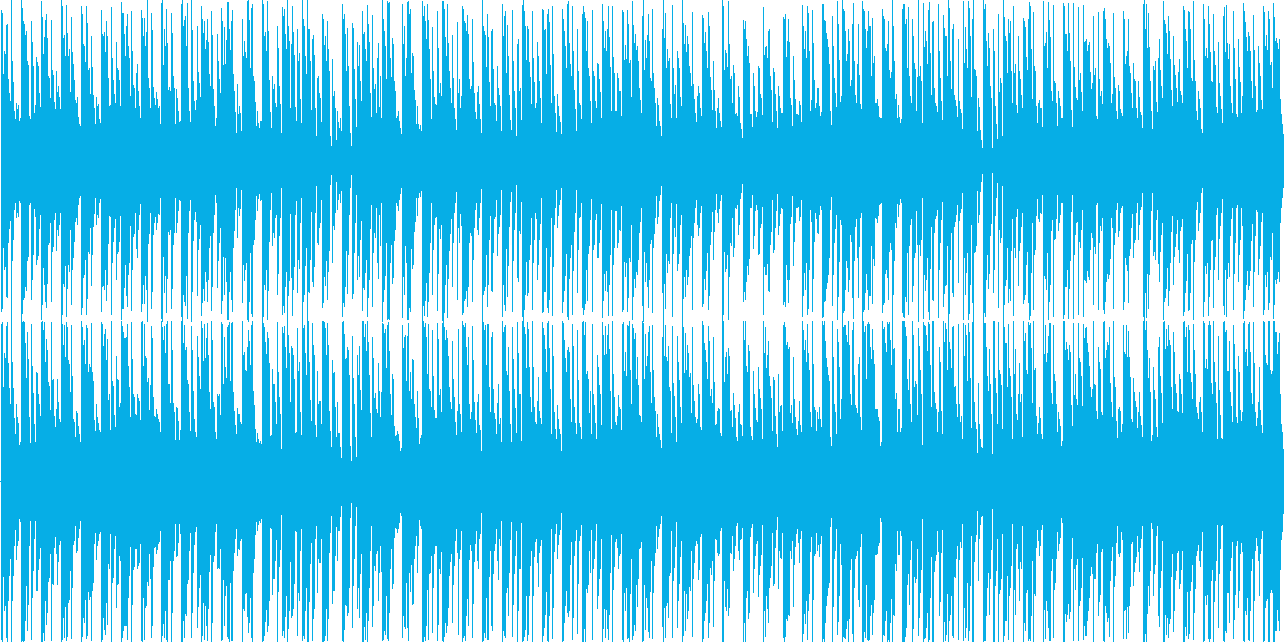 電子的な音で繰り返される楽曲です。の再生済みの波形