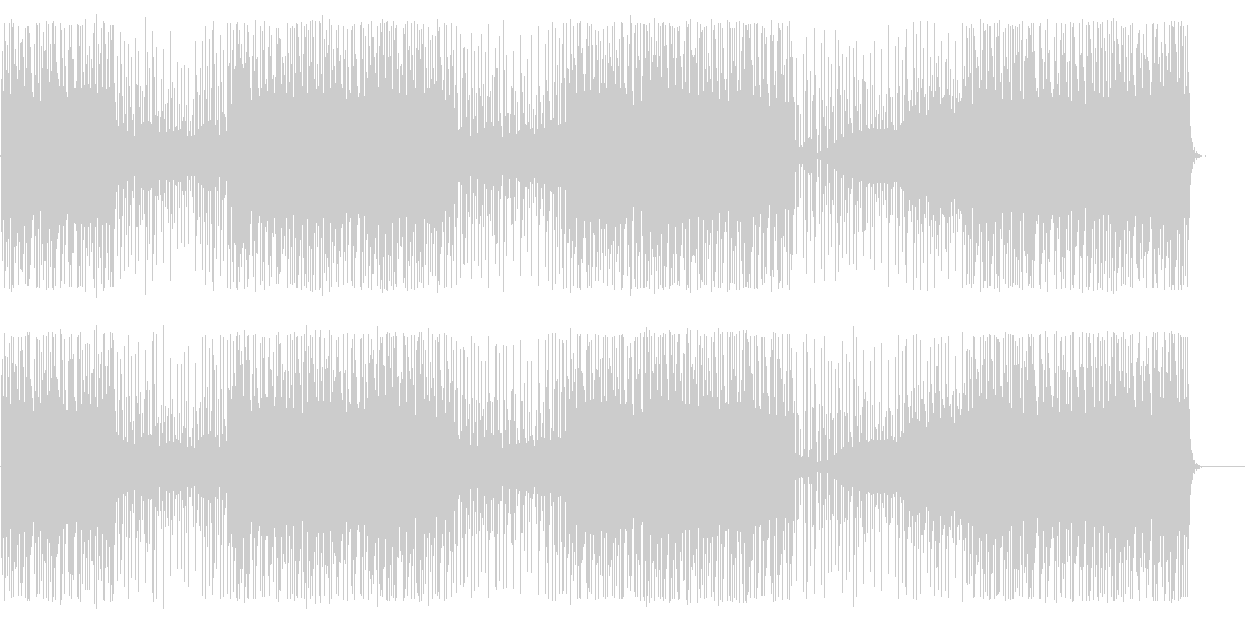 ディレイを活かしたHip-HopBeatの未再生の波形