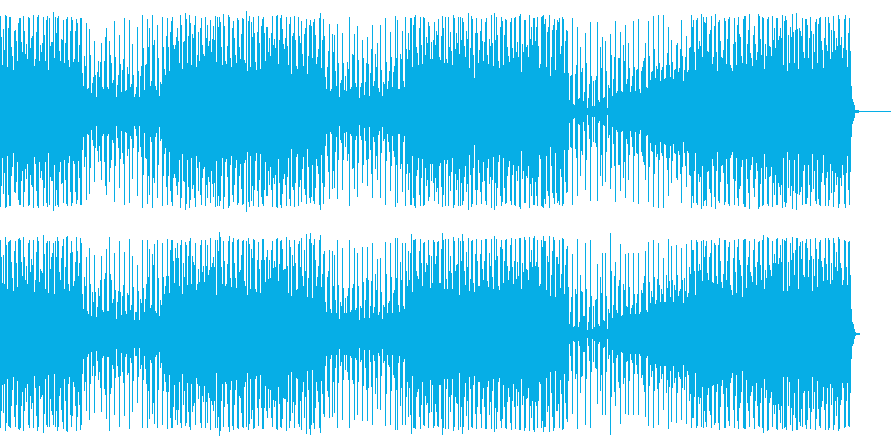 ディレイを活かしたHip-HopBeatの再生済みの波形