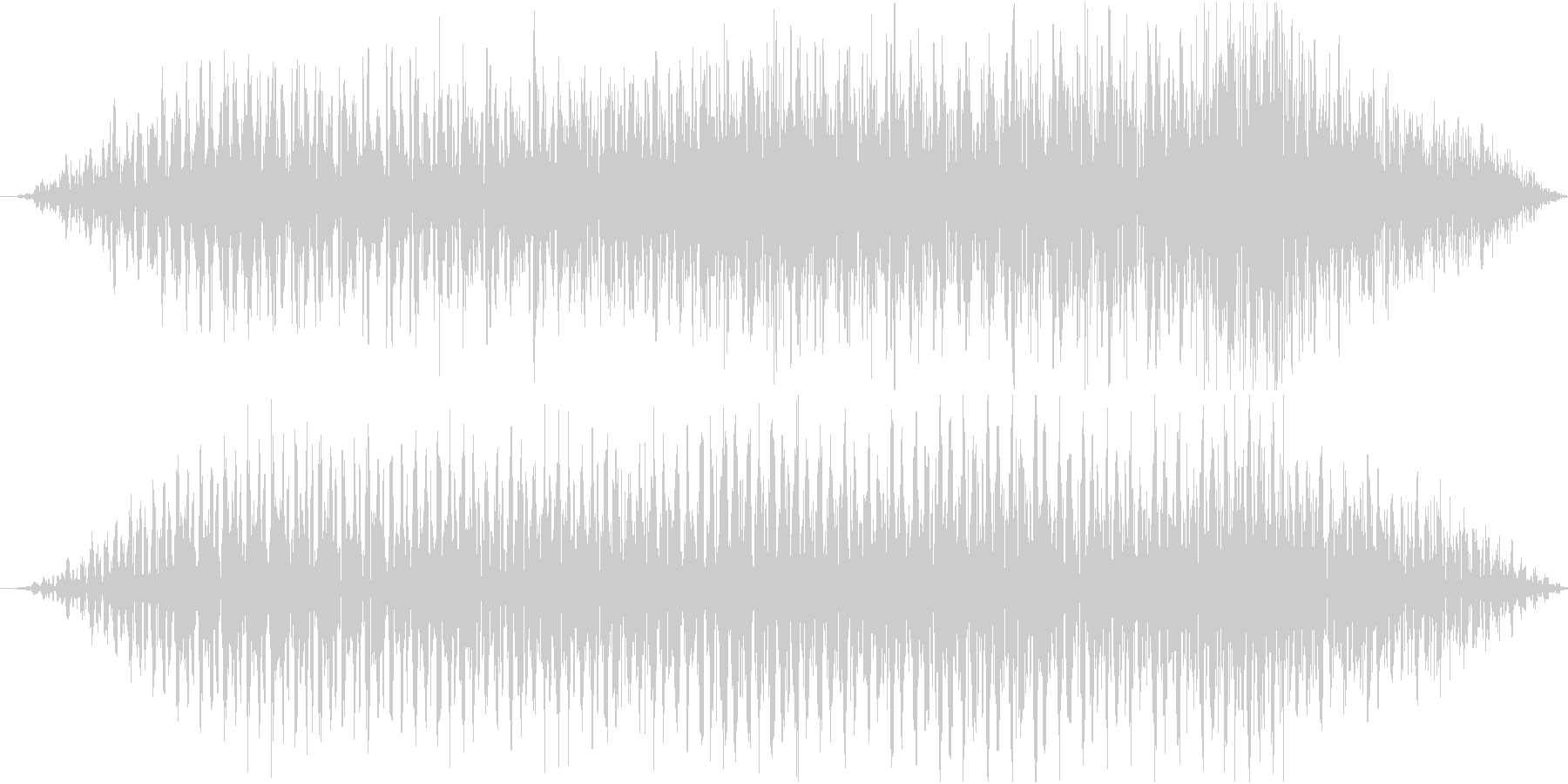短めのノイジーな演出する音です。の未再生の波形