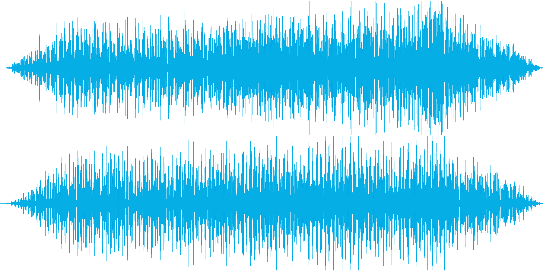 短めのノイジーな演出する音です。の再生済みの波形