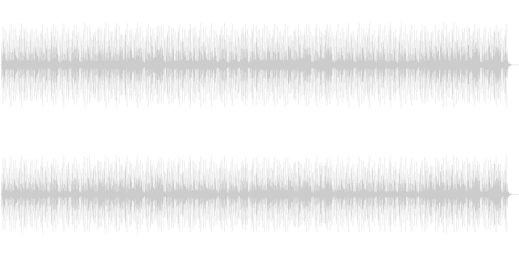 神秘的に響き渡るミュージックの未再生の波形