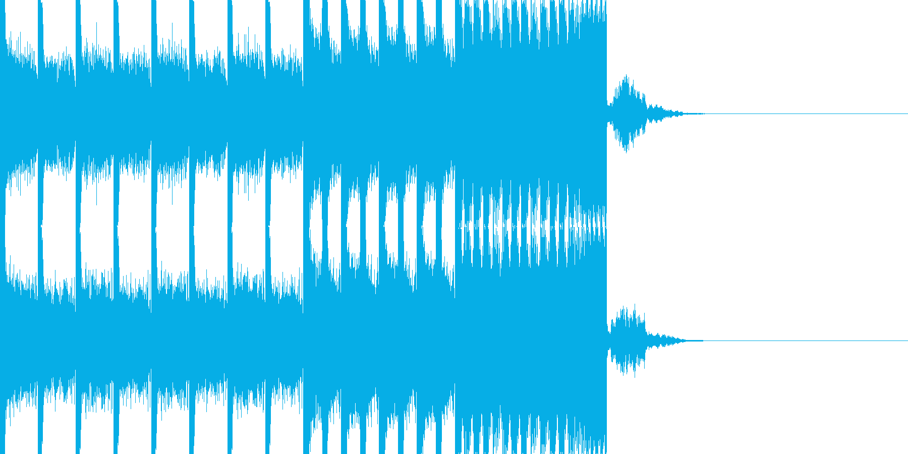 BPM128EDMビルドアップです。の再生済みの波形