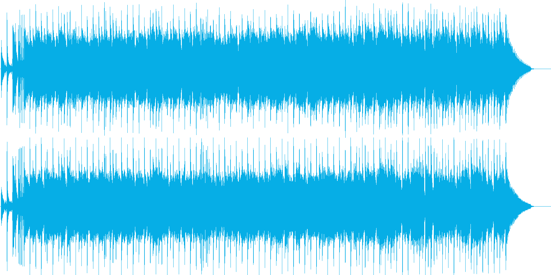 ほのぼの、のんびりとした日常系ポップスの再生済みの波形