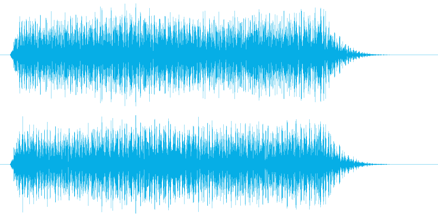 タァーー(電子音)の再生済みの波形
