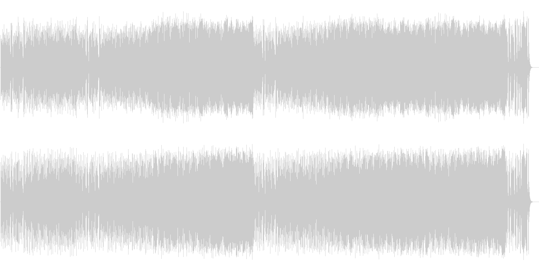 愛らしいコミカル調BGM(フルサイズ)の未再生の波形