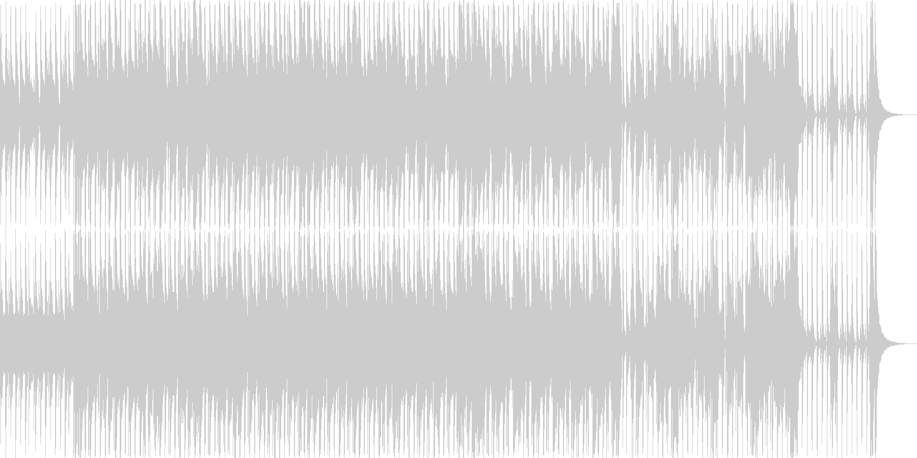 夏、バカンスなどの印象のテンポがよい曲の未再生の波形