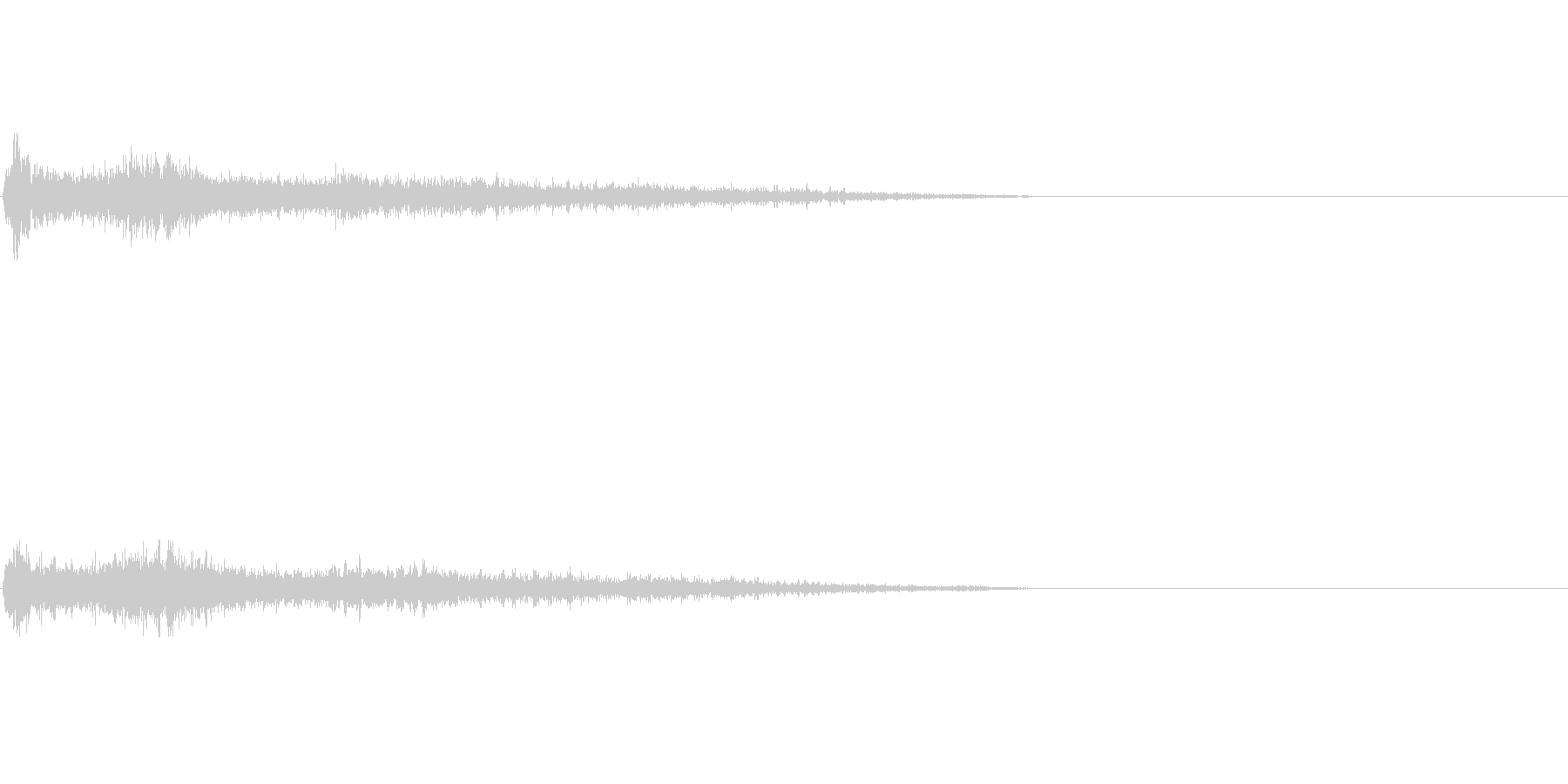 D♯メジャー インパクト音 衝撃音の未再生の波形