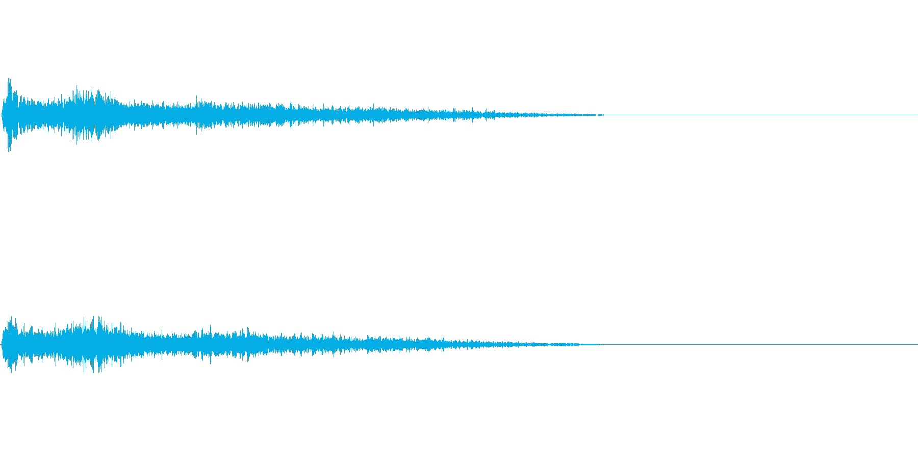 D♯メジャー インパクト音 衝撃音の再生済みの波形