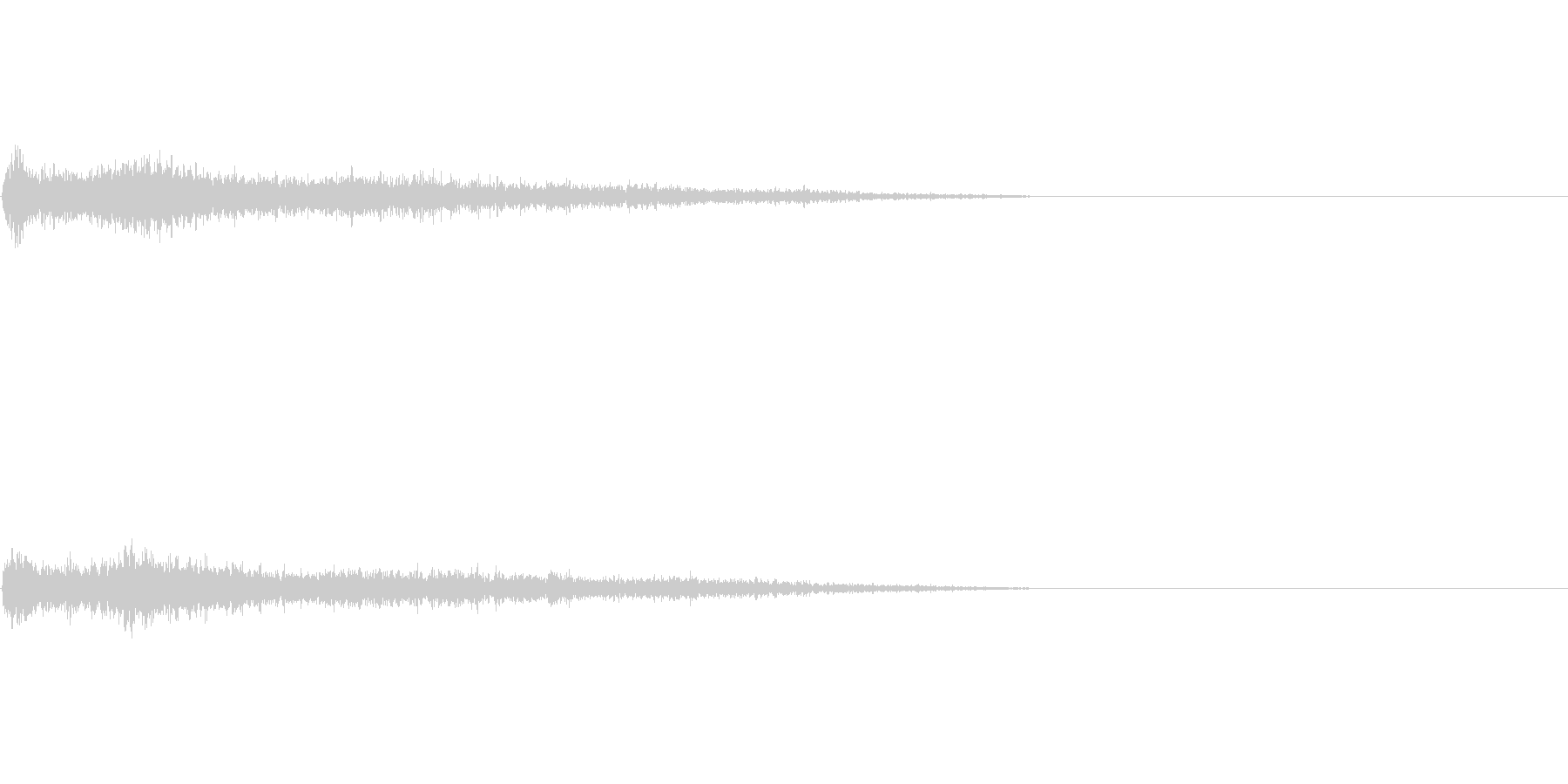 A♯マイナー インパクト音 衝撃音の未再生の波形