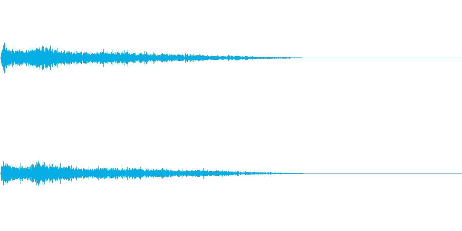 A♯マイナー インパクト音 衝撃音の再生済みの波形