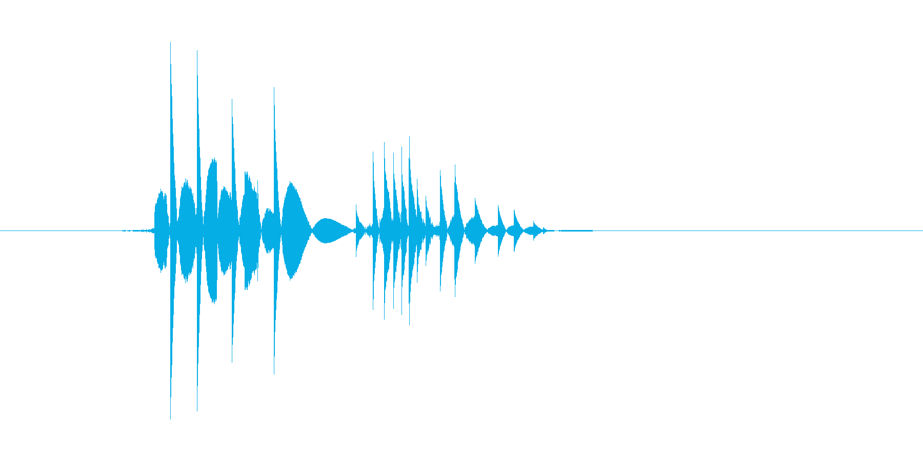 ゲーム(ファミコン風)爆発音_036の再生済みの波形