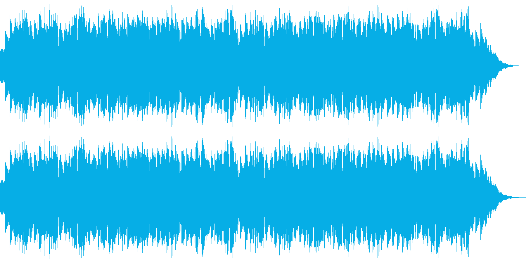 CM用BGM(シンプル、シンセ)の再生済みの波形