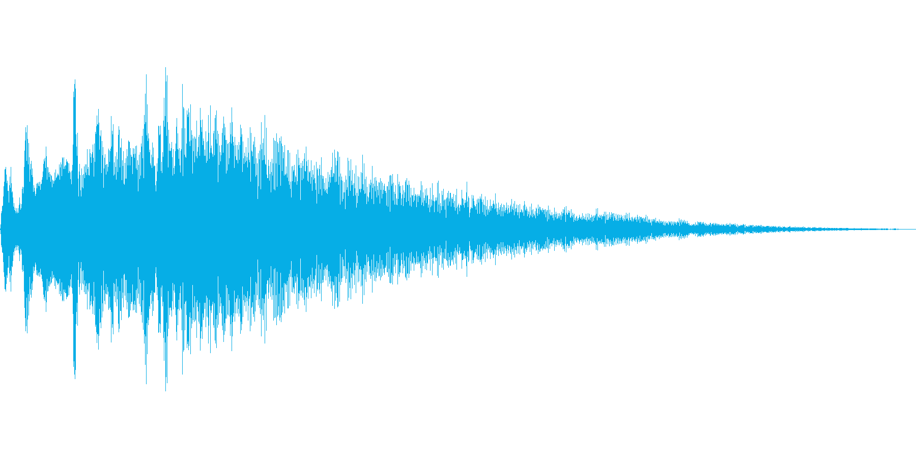 汎用的なキラキラ音の再生済みの波形