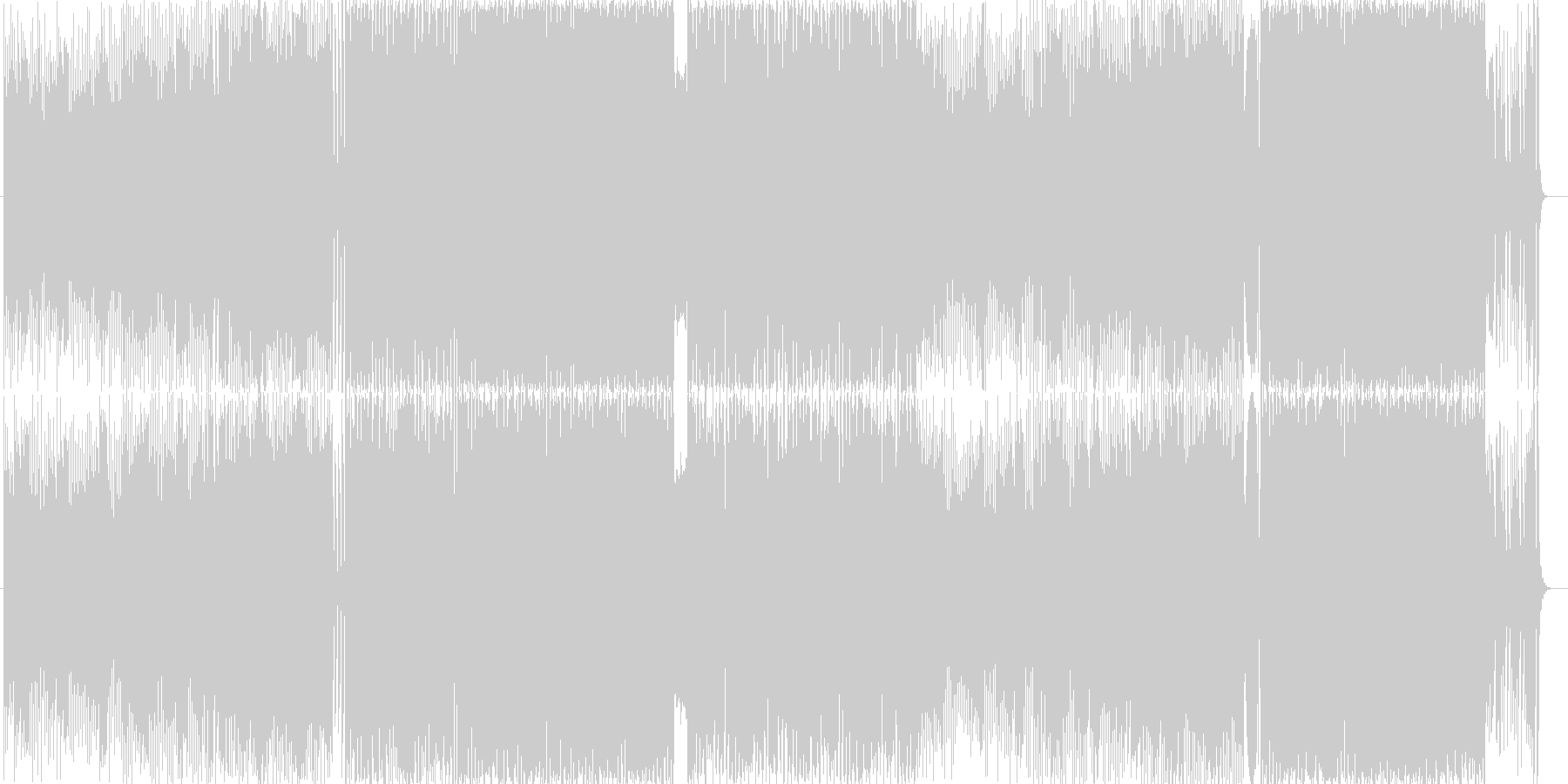 EDM風BGM BPM130 の未再生の波形