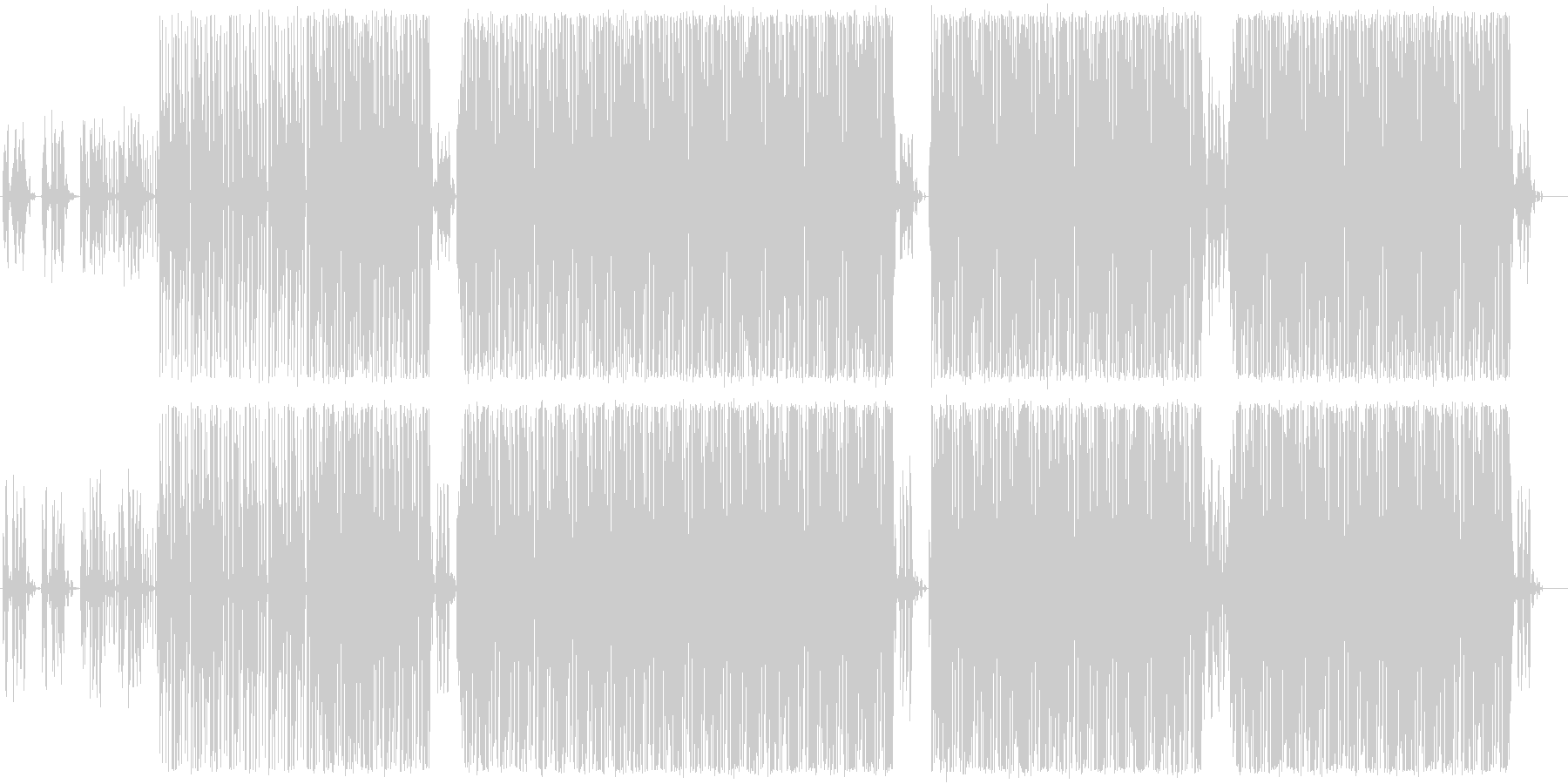 テクノ系インスト曲ですの未再生の波形