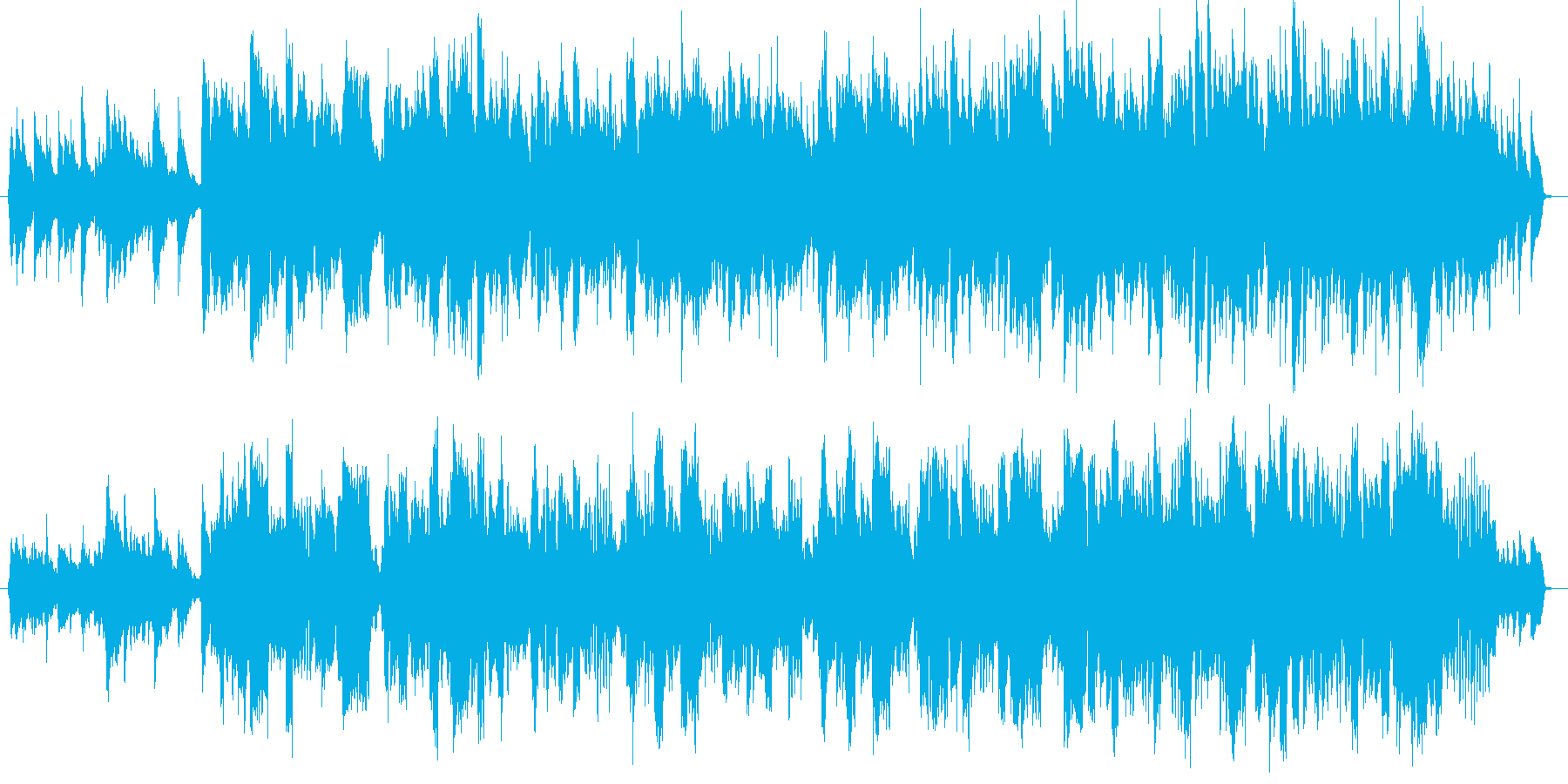 キラキラした雰囲気のJpopバラードの再生済みの波形