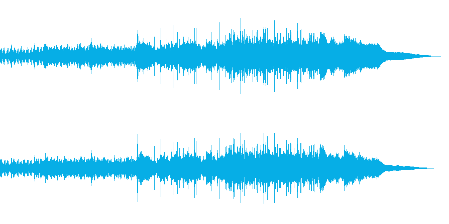 切なくも温かな感動的ピアノ+バイオリンの再生済みの波形