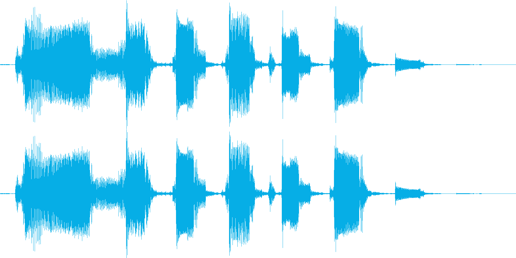 【ピコピコな音】Byエレキギターの再生済みの波形