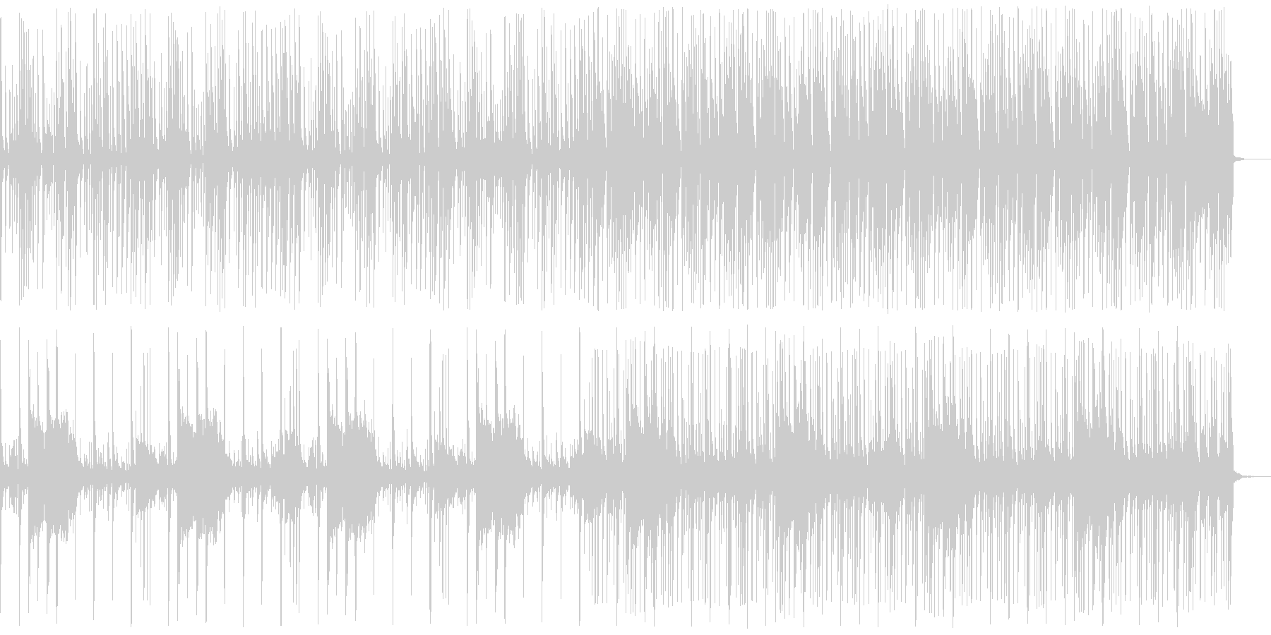 野生の森の中にいるイメージができる曲の未再生の波形