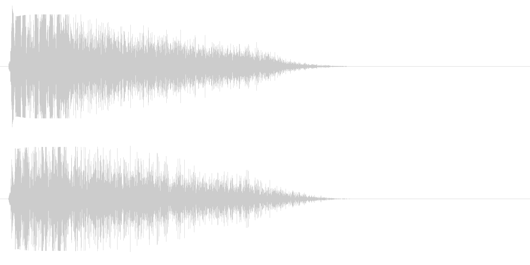 ぢゅっという短い蒸気の音。の未再生の波形