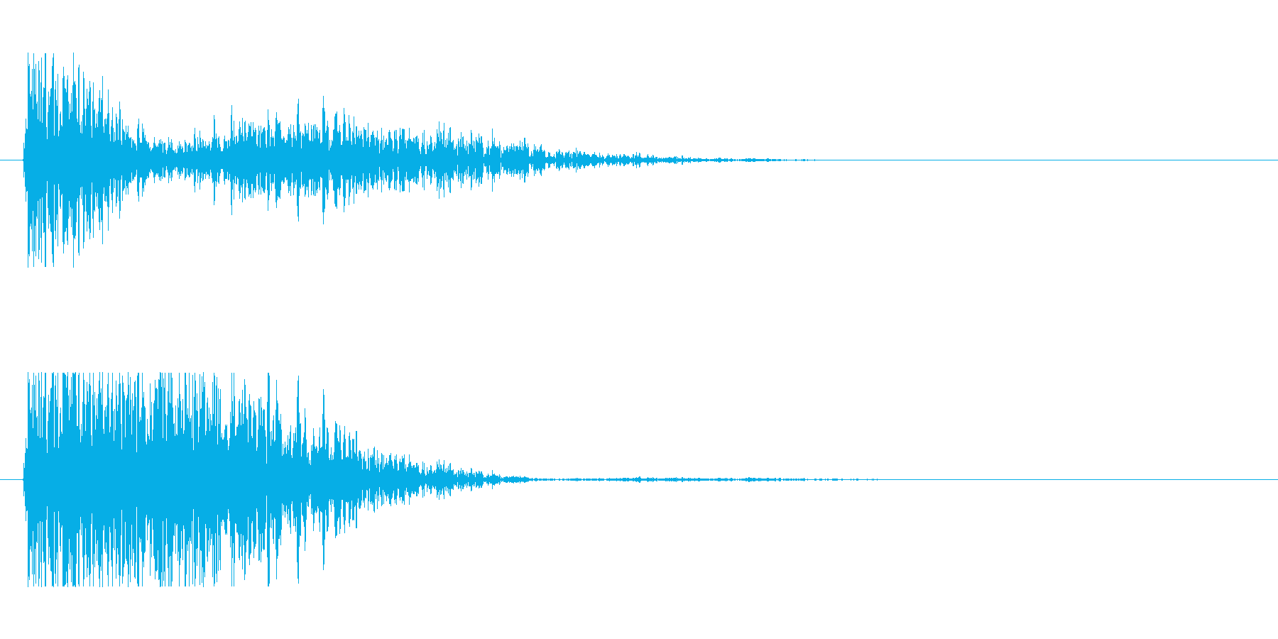 SF風の発射音の再生済みの波形