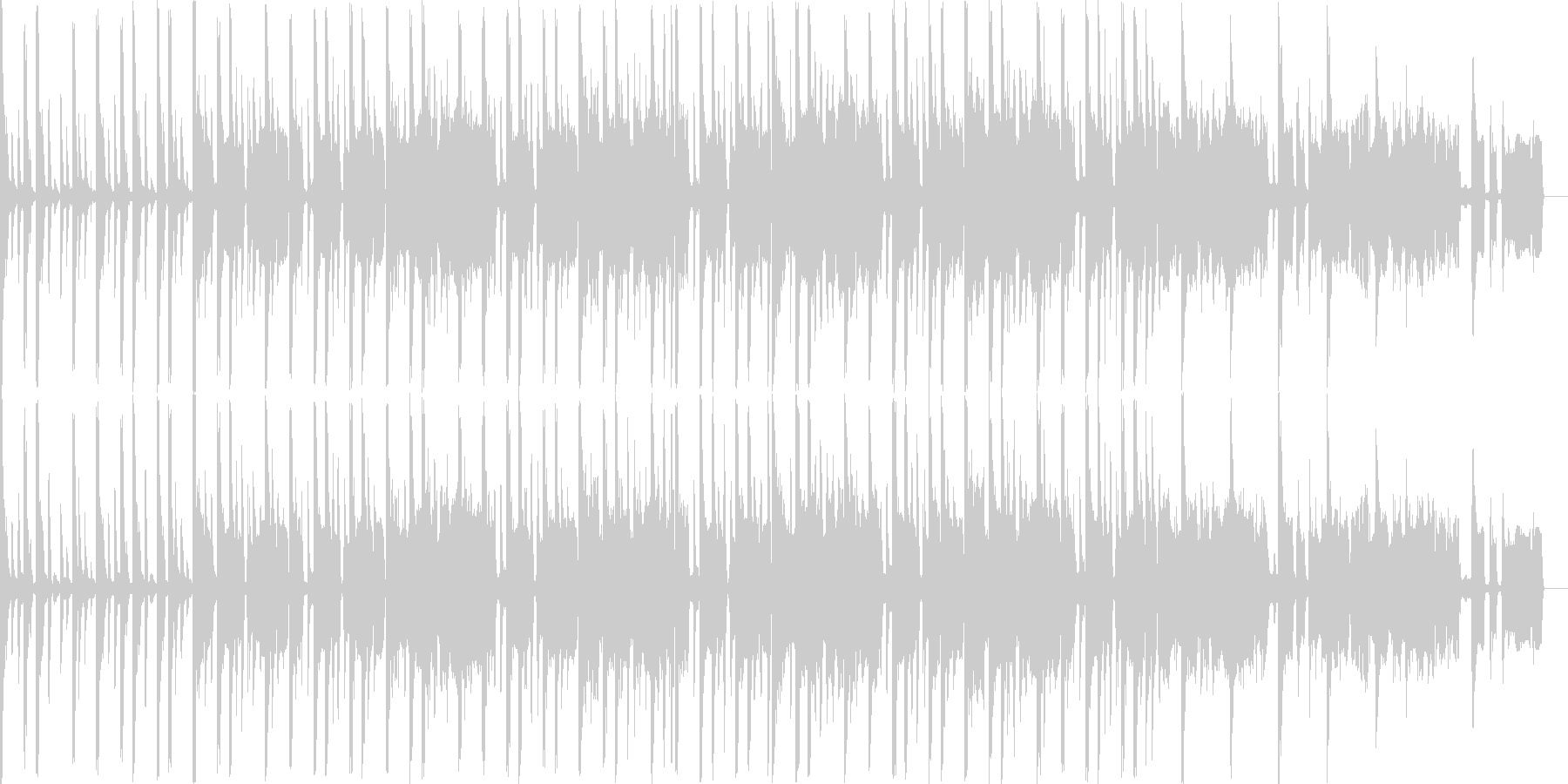 エレクトリックなジングル向け曲の未再生の波形