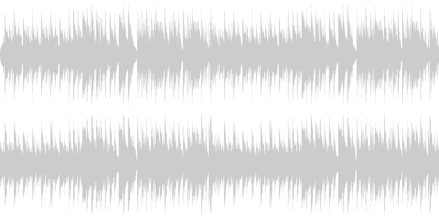 ハープ独奏のゆったりとした爽やかな楽曲の未再生の波形