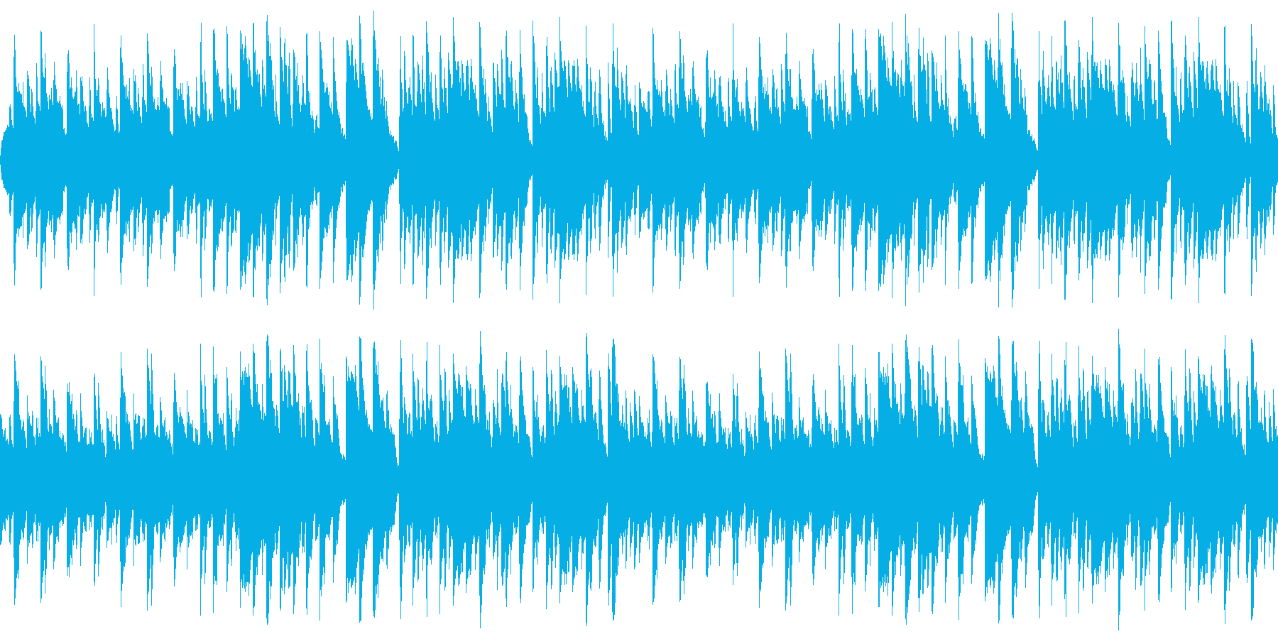ハープ独奏のゆったりとした爽やかな楽曲の再生済みの波形